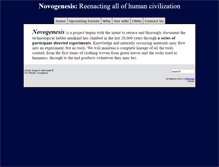 Tablet Screenshot of novogenesis.com